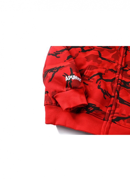 Червоний худі Bape Aape by A BATHING APE Color Red Camo Hoodie Unisex