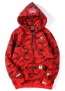 Bape Aape by A BATHING APE Color Red Camo Hoodie Unisex