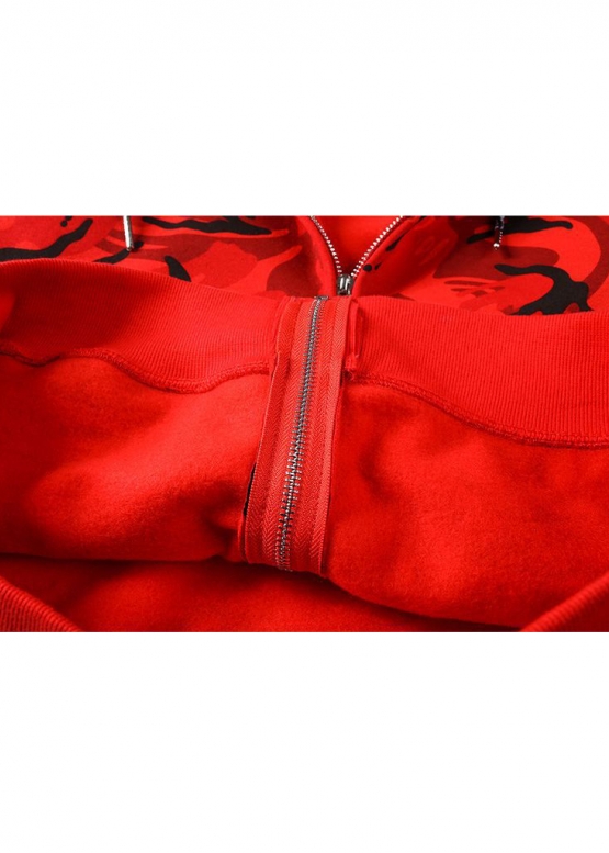 Bape Aape by A BATHING APE Color Red Camo Hoodie Unisex