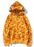 Жовтий худі Bape x PUBG Shark Yellow Camo Full Zip Hoodie Unisex - HA1135