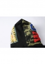 Чорний худі Bape Aape by A BATHING APE Shark Color Green Camo Full Zip Hoodie Unisex