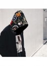 Чорний худі Bape Aape by A BATHING APE Shark Color Green Camo Full Zip Hoodie Unisex