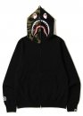 Bape Aape by A BATHING APE Shark Color Green Camo Full Zip Hoodie Unisex