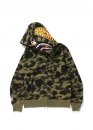 Bape 1st Camo Shark Full Zip Hoodie Green 