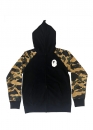 Bape Premium Happy New Year 1st Camo Sleeves Full Zip Hoodie Black/Yellow Bape Premium Happy New Year 1st Camo Sleeves Full Zip Hoodie Black/Yellow