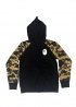 Чорно-жовтий худі Bape Premium Happy New Year 1st Camo Sleeves Full Zip Hoodie Black/Yellow - HA1142