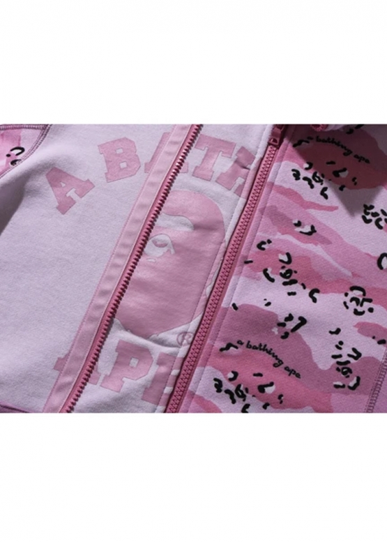 Купити бежевий худі Bape Desert Camo Panel Shark Full Zip Hoodie Ladies у Києві з доставкою по Україні