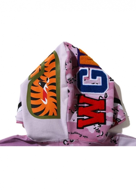 Купити бежевий худі Bape Desert Camo Panel Shark Full Zip Hoodie Ladies у Києві з доставкою по Україні