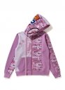 Bape Desert Camo Panel Shark Full Zip Hoodie Ladies 