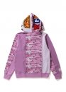 Bape Desert Camo Panel Shark Full Zip Hoodie Ladies 