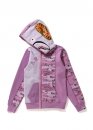 Bape Desert Camo Panel Shark Full Zip Hoodie Ladies 
