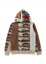 Bape Desert Camo Panel Shark Full Zip Hoodie Ladies 