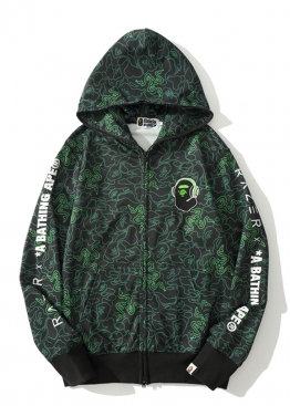 Bape x Razer A Bathing Ape Neon Camo Full Zip Hoodie Unisex - HA1138