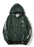 Чорно-зелений худі Bape x Razer A Bathing Ape Neon Camo Full Zip Hoodie Unisex - HA1138