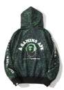 Чорно-зелений худі Bape Aape by A BATHING APE x Razer Neon Camo Full Zip Hoodie Unisex