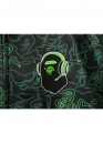 Чорно-зелений худі Bape Aape by A BATHING APE x Razer Neon Camo Full Zip Hoodie Unisex