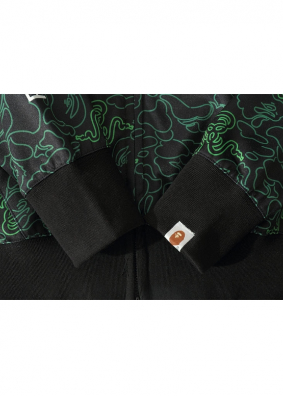 Bape Aape by A BATHING APE x Razer Neon Camo Full Zip Hoodie Unisex