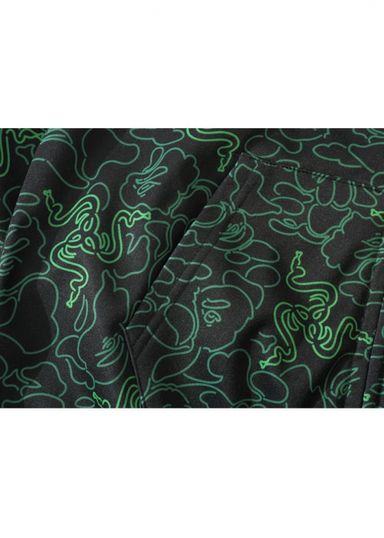 Bape Aape by A BATHING APE x Razer Neon Camo Full Zip Hoodie Unisex