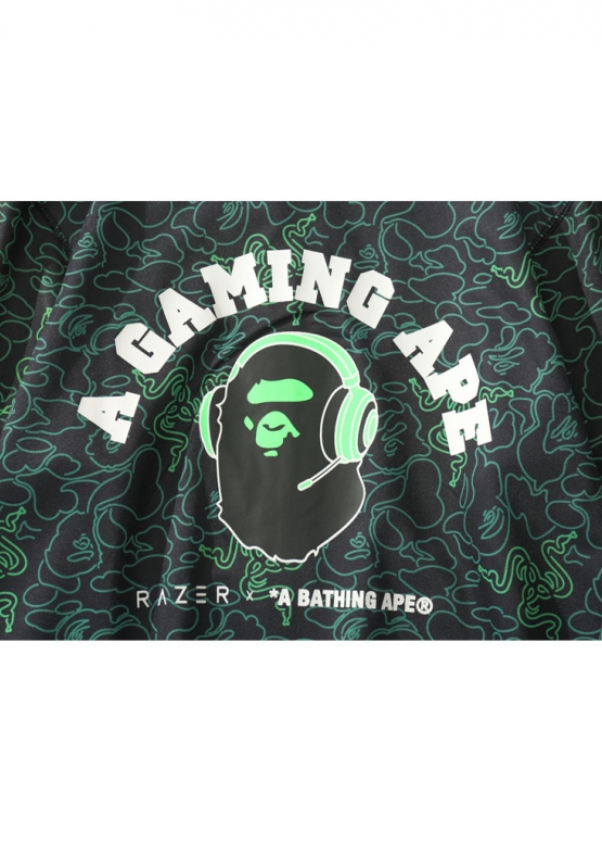 Bape Aape by A BATHING APE x Razer Neon Camo Full Zip Hoodie Unisex