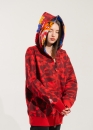 Червоний худі Bape Aape by A BATHING APE Tiger Color Red Camo Full Zip Hoodie Unisex