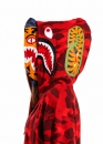 Красный худи Bape Aape by A BATHING APE Tiger Color Red Camo Full Zip Hoodie Unisex
