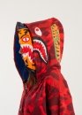 Bape Aape by A BATHING APE Tiger Color Red Camo Full Zip Hoodie Unisex