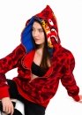 Bape Aape by A BATHING APE Tiger Color Red Camo Full Zip Hoodie Unisex