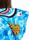 Bape Aape by A BATHING APE Shark Big ABC Blue Camo Full Zip Hoodie Unisex