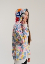 Білий худі Bape Aape by A BATHING APE New Multi Camo Shark Relaxed Full Zip Hoodie Unisex