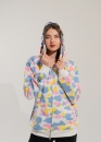 Білий худі Bape Aape by A BATHING APE New Multi Camo Shark Relaxed Full Zip Hoodie Unisex