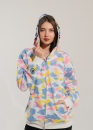 Білий худі Bape Aape by A BATHING APE New Multi Camo Shark Relaxed Full Zip Hoodie Unisex