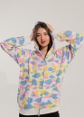 Білий худі Bape Aape by A BATHING APE New Multi Camo Shark Relaxed Full Zip Hoodie Unisex