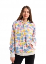 Белый худи Bape Aape by A BATHING APE New Multi Camo Shark Relaxed Full Zip Hoodie Unisex