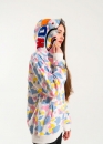 Белый худи Bape Aape by A BATHING APE New Multi Camo Shark Relaxed Full Zip Hoodie Unisex