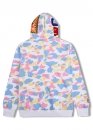 Білий худі Bape Aape by A BATHING APE New Multi Camo Shark Relaxed Full Zip Hoodie Unisex