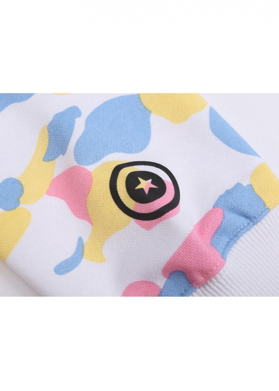 Bape Aape by A BATHING APE New Multi Camo Shark Relaxed Full Zip Hoodie Unisex