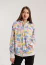 Білий худі Bape Aape by A BATHING APE New Multi Camo Shark Relaxed Full Zip Hoodie Unisex