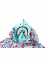Бирюзово-розовый худи Bape Aape by A BATHING APE Miami Shark Blue Pink Camo Full Zip Hoodie Unisex