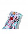Бирюзово-розовый худи Bape Aape by A BATHING APE Miami Shark Blue Pink Camo Full Zip Hoodie Unisex
