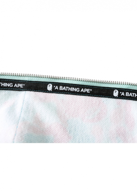 Бирюзово-розовый худи Bape Aape by A BATHING APE Miami Shark Blue Pink Camo Full Zip Hoodie Unisex