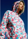 Бирюзово-розовый худи Bape Aape by A BATHING APE Miami Shark Blue Pink Camo Full Zip Hoodie Unisex