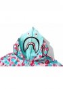 Бірюзово-рожевий худі Bape Aape by A BATHING APE Miami Shark Blue Pink Camo Full Zip Hoodie Unisex