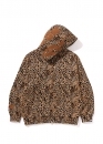 Bape Wild Leopard Pattern Shark Relaxed Fit Full Zip Hoodie