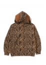 Леопардовий худі Bape Wild Leopard Pattern Shark Relaxed Fit Full Zip Hoodie