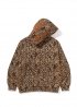 Леопардовий худі Bape Wild Leopard Pattern Shark Relaxed Fit Full Zip Hoodie - HA1153
