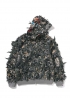 Зелений худі Bape Tree Edge Camo Laser Cut Cropped Shark Full Zip Hoodie - HA1154