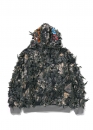 Зелений худі Bape Tree Edge Camo Laser Cut Cropped Shark Full Zip Hoodie