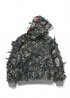 Зелений худі Bape Tree Edge Camo Laser Cut Cropped Shark Full Zip Hoodie - HA1154