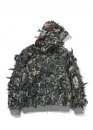 Зелений худі Bape Tree Edge Camo Laser Cut Cropped Shark Full Zip Hoodie
