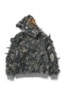 Зелений худі Bape Tree Edge Camo Laser Cut Cropped Shark Full Zip Hoodie